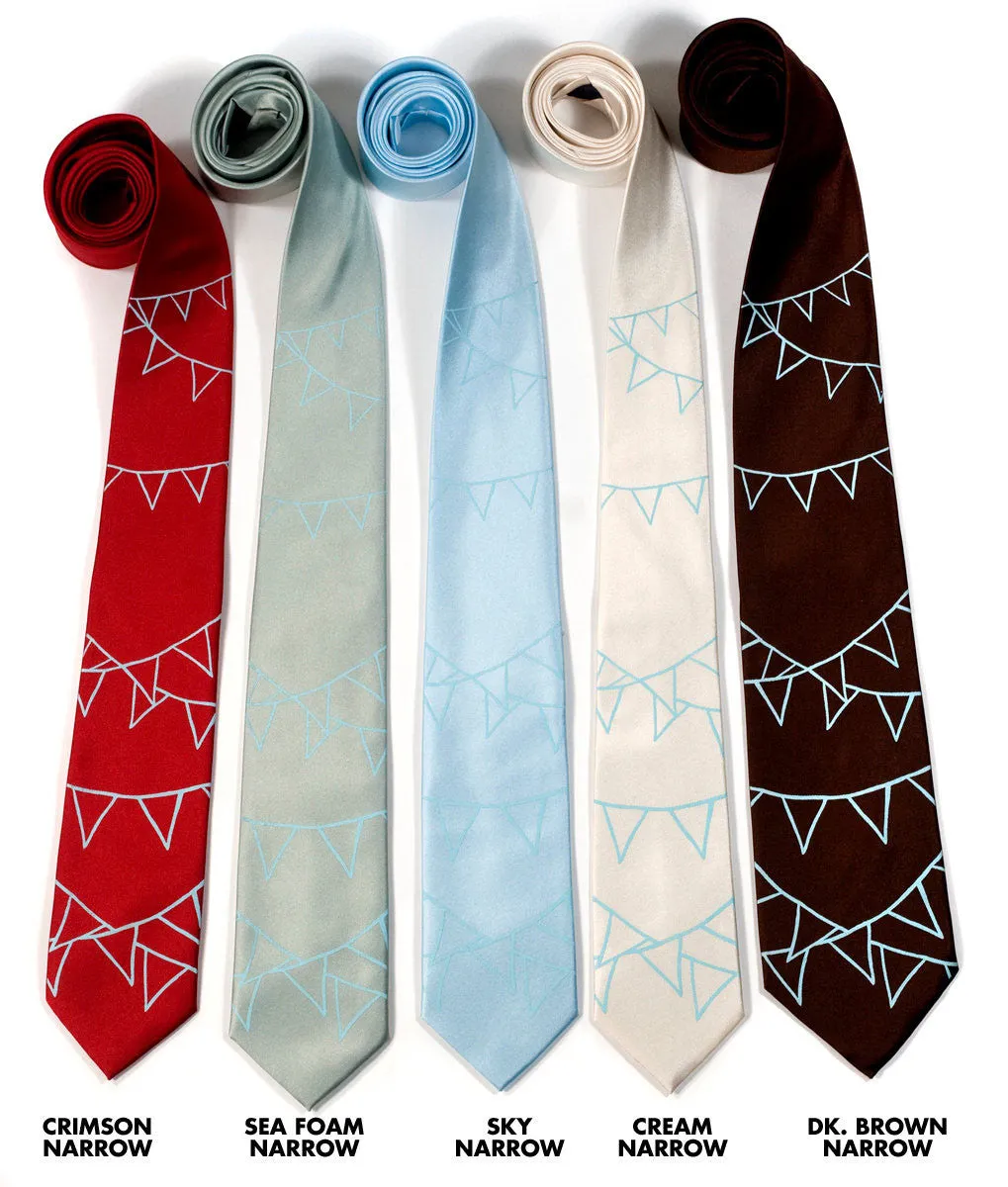 Pennant Flags Necktie, microfiber tie.