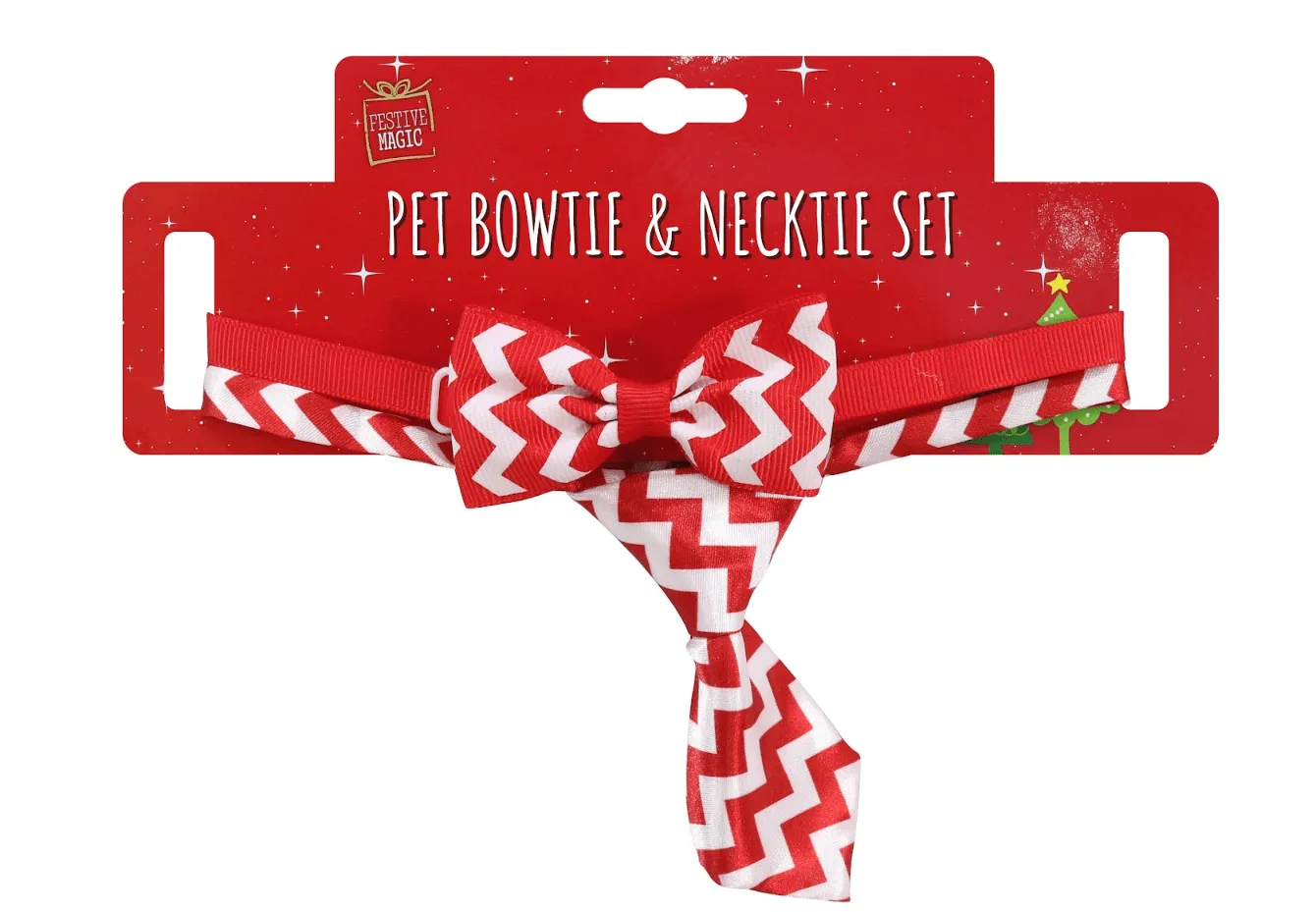 Pet Bowtie & Necktie Set 6 Asst