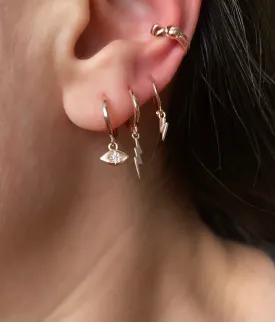 Petite Hoops with charms