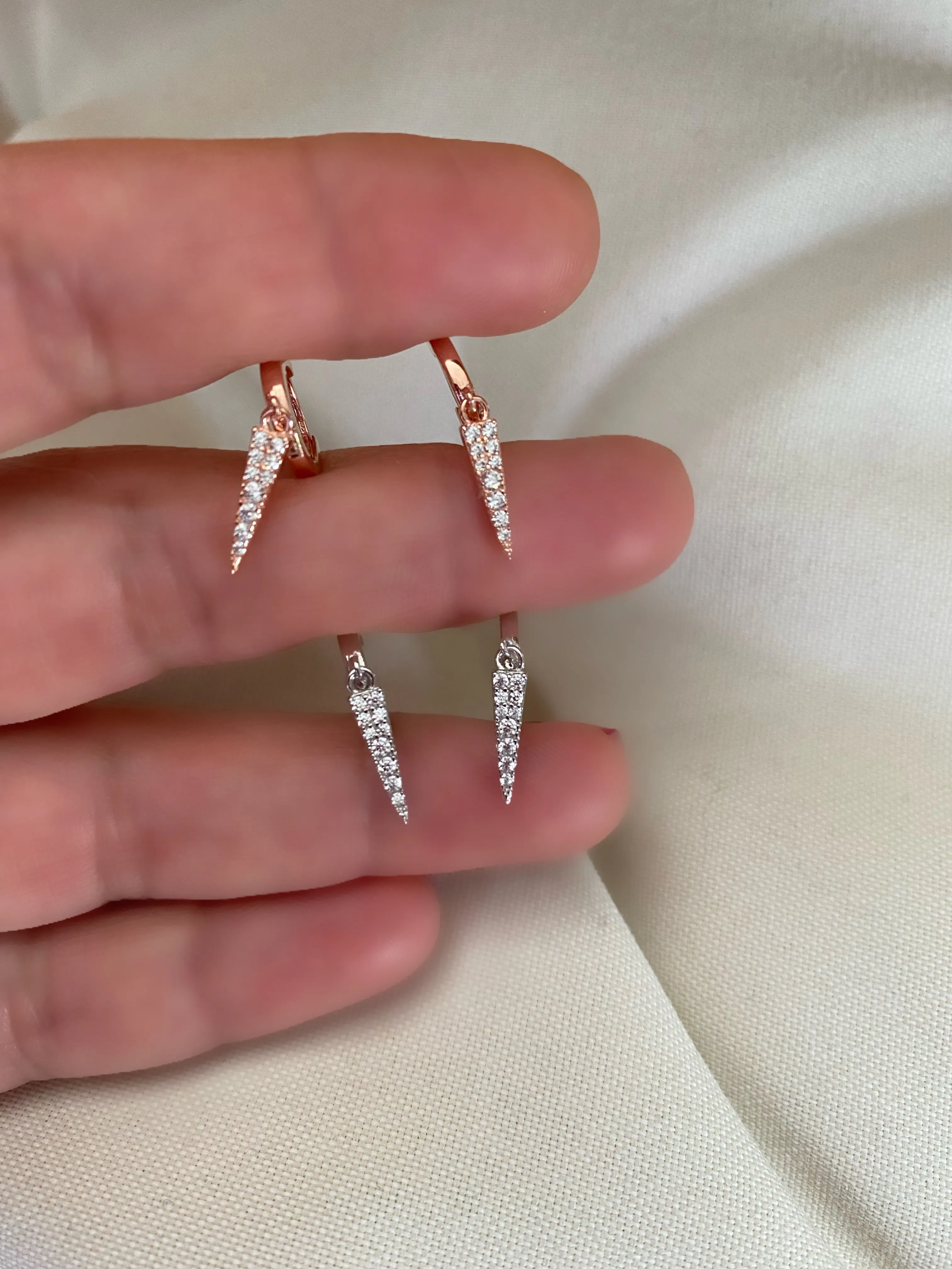 Petite Hoops with charms