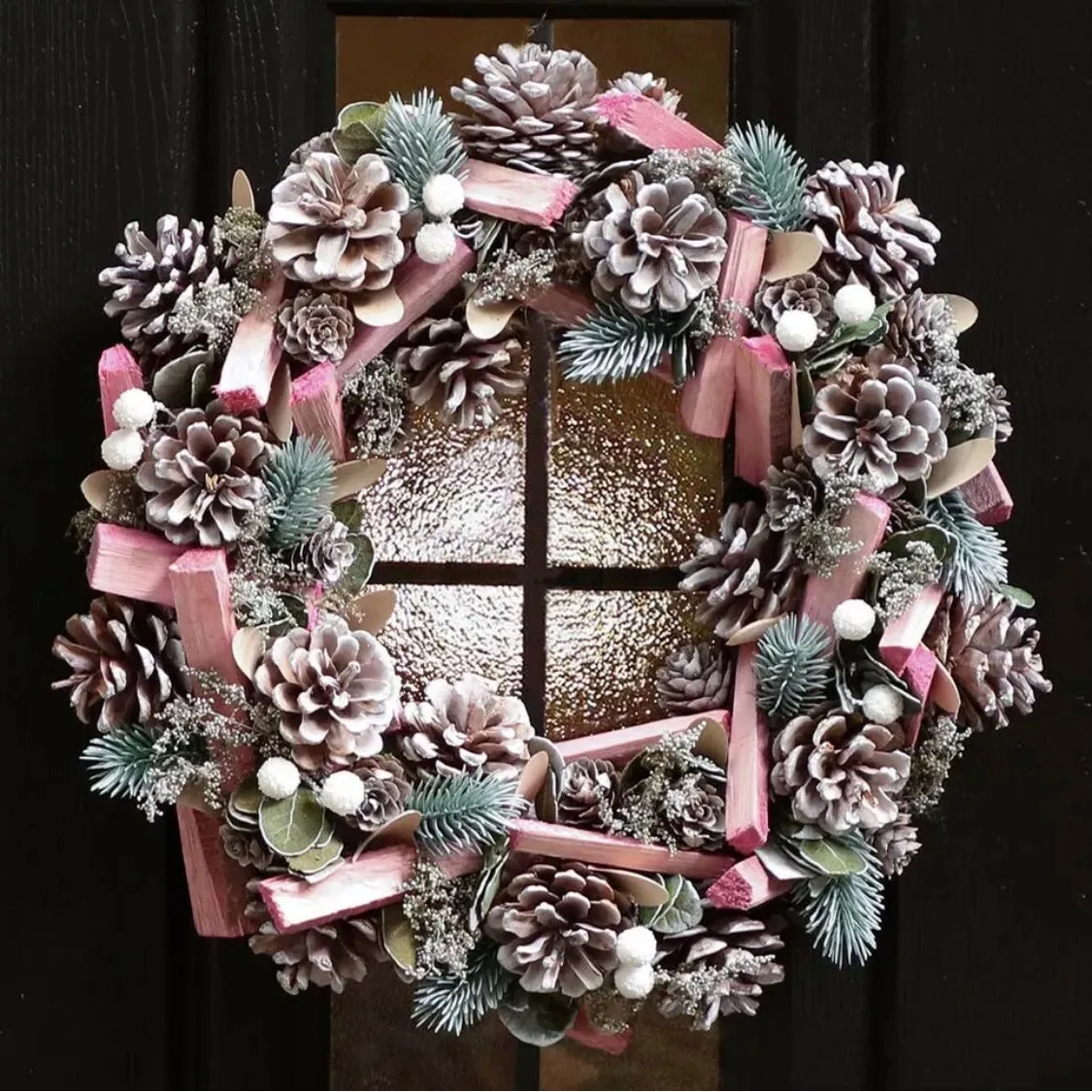 Pink And White Luxury Christmas Wreath