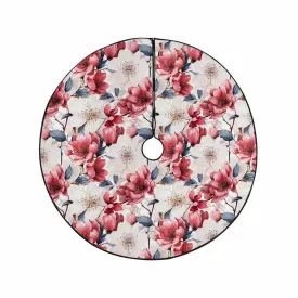 Pink Floral Small  Christmas Tree Skirt