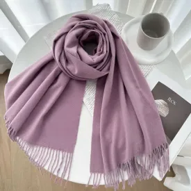 Pure Woolen Shawl Scarves - Lilac