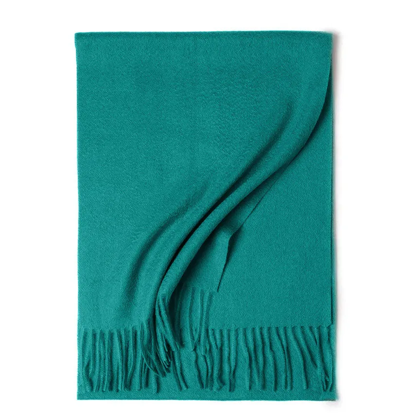 Pure Woolen Shawl Scarves - Teal