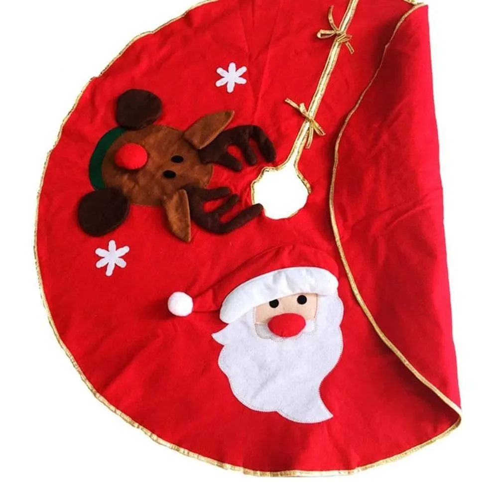 Red Christmas Tree Skirt