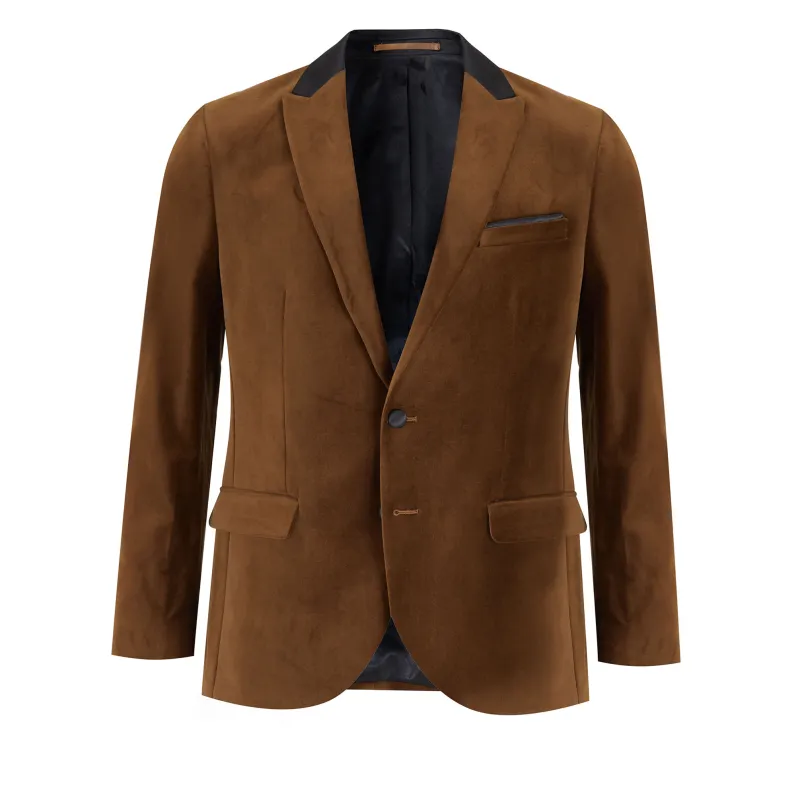 Remus Uomo Slim Fit Monti Stretch Velvet Bronze Jacket 11860