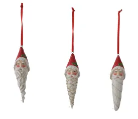 Santa Icicle Ornament