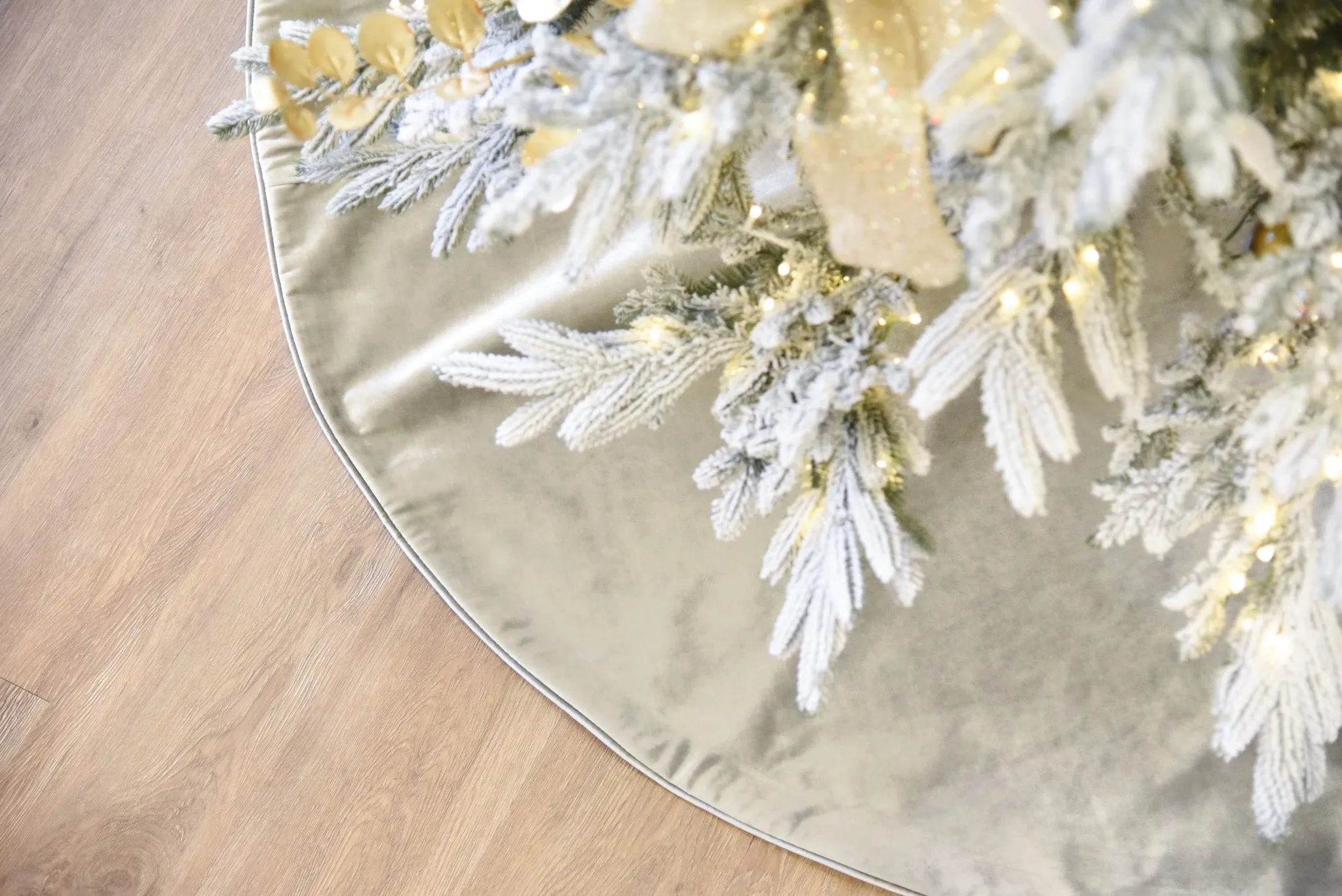 Silver Velvet Tree Skirt