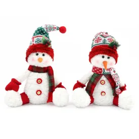 Sitting Christmas Snowman Decoration