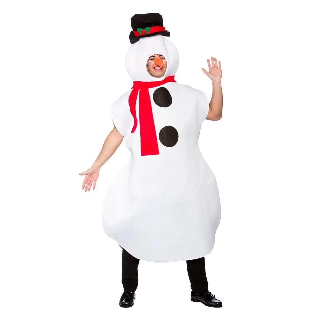 Snowman Fancy Dress Costume Adults Novelty Festive Party