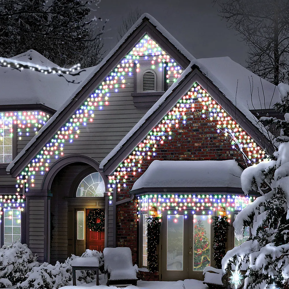 Snowtime LED Icicle Lights - Multi Function with timer