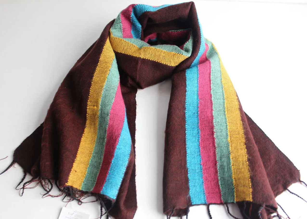 Stripe Yak Wool Shawl