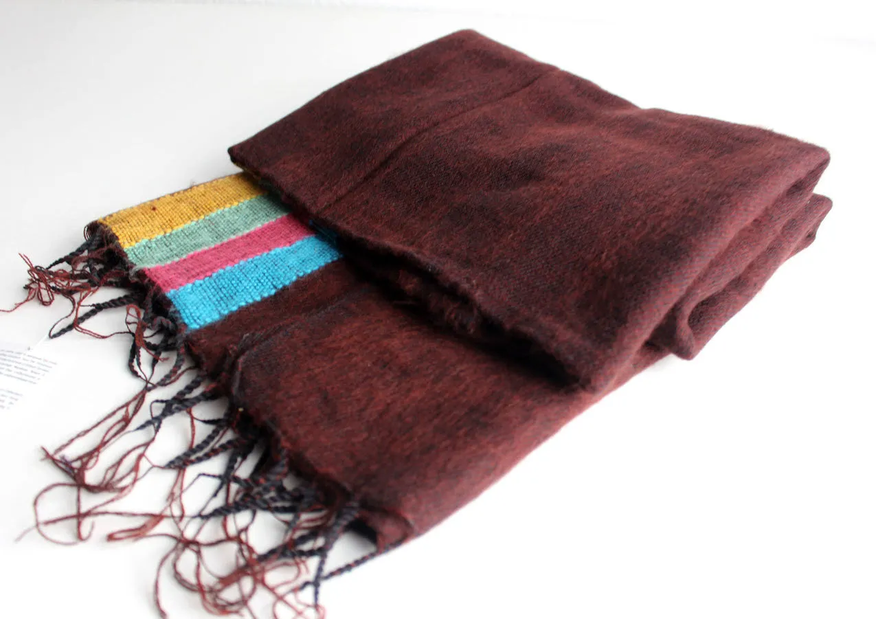 Stripe Yak Wool Shawl