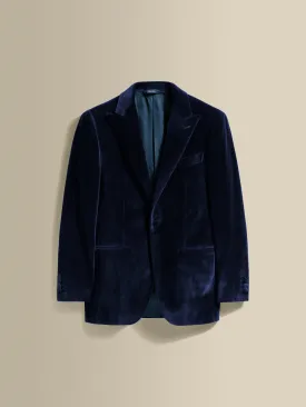 Velvet Single Breasted Peak Lapel Dinner Jacket